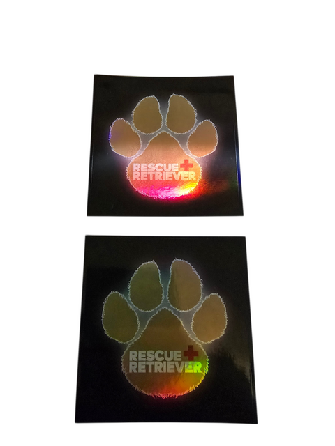 Black Edition Rescue Retriever Decal