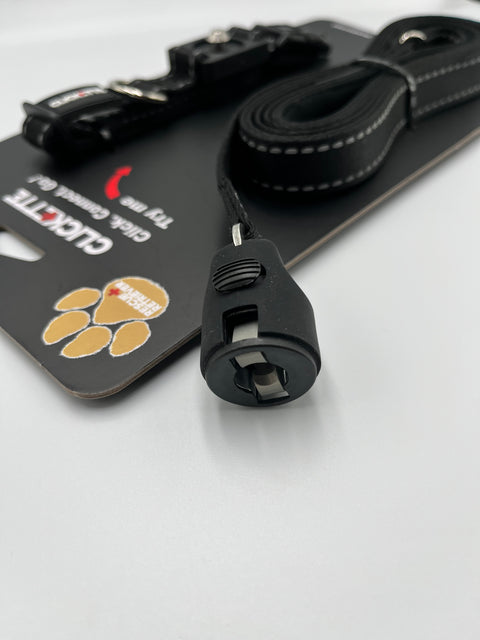 Clickette Magnetic Collar lock & Leash System-Black