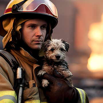 Protects your pet in the event of fire or smoke