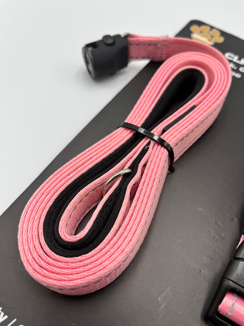 Clickette Magnetic Collar Lock & Leash- Pink