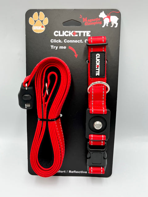 Clickette- Magnetic locking Collar and leash